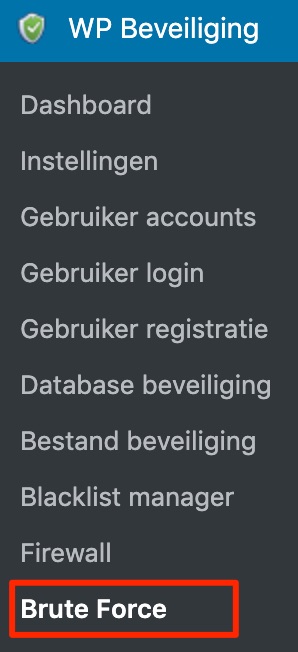 Brute force instellen WordPress beveiliging