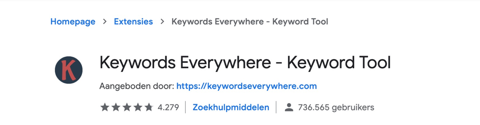 Keywords everywhere